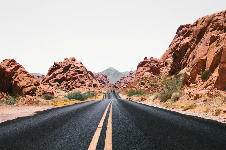 black road during day time — Las Vegas